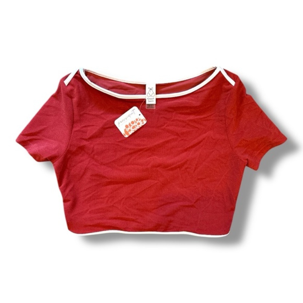 FP x GNASH Towelling Bateau Swim Tee Rouge Red